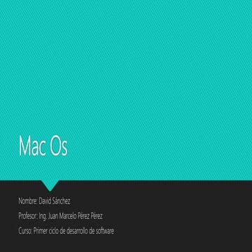 presentación Mac os | PPTX