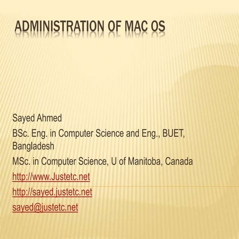 Mac os administration