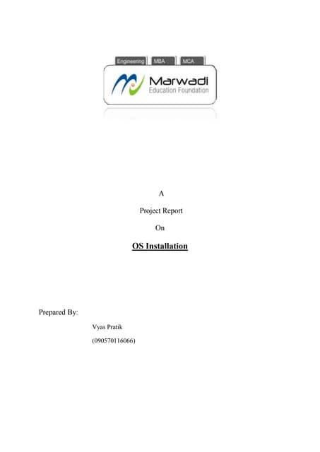 Mac os installation and Hardware Report