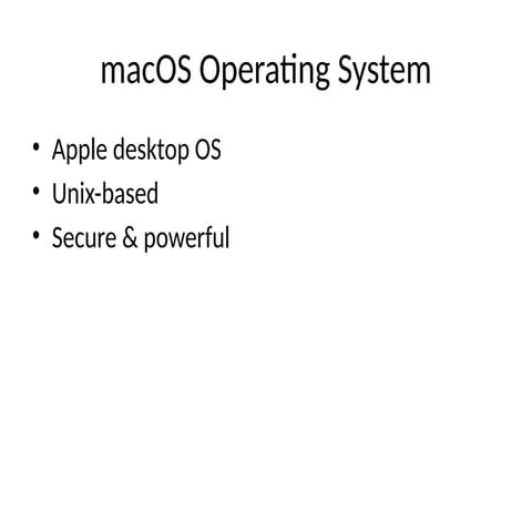 this is a macos ppt by some who want free download | PPTX