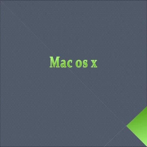 Mac os x leopard diapositiva de taller