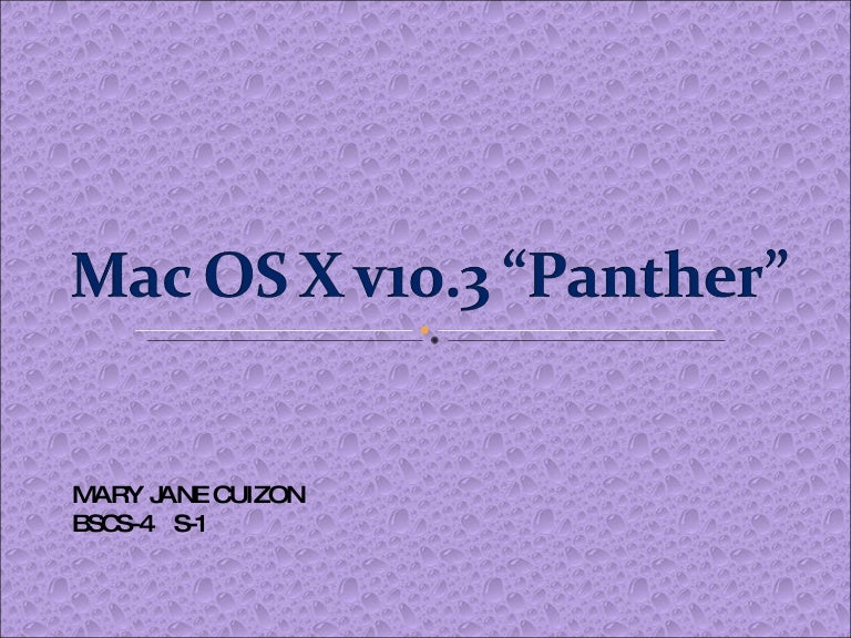 Mac Os X V10 3 Panther Download Mac Os X V10 3 Panther Download