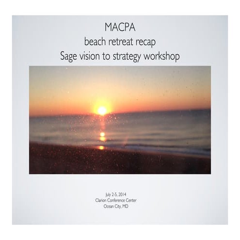 MACPA Beach Retreat 2014 Recap