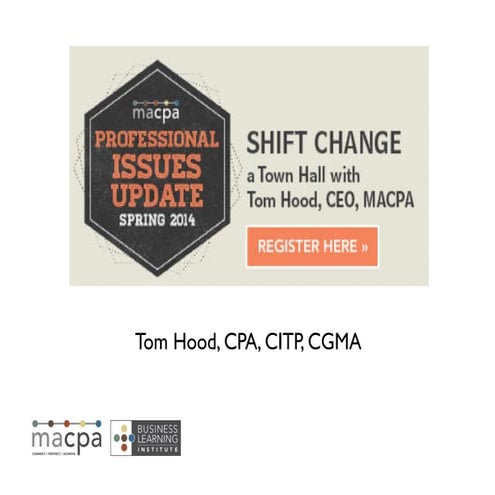 MACPA - PIU Spring 2014 - Surviving the Shift Change