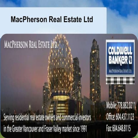 Mac pherson real estate ltd