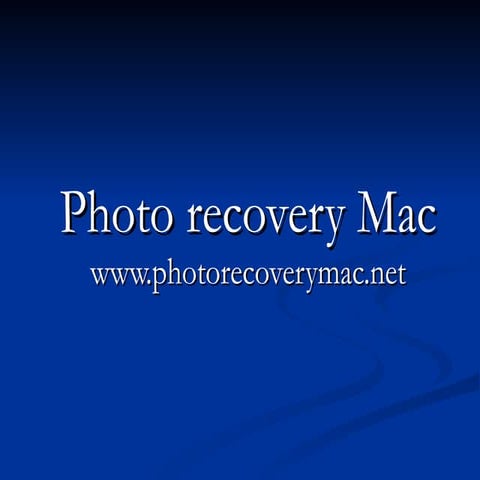 Mac photo recovery