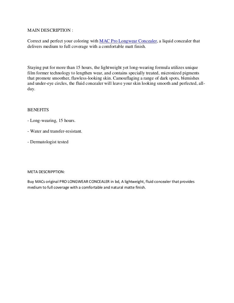 transfer resistant concealer