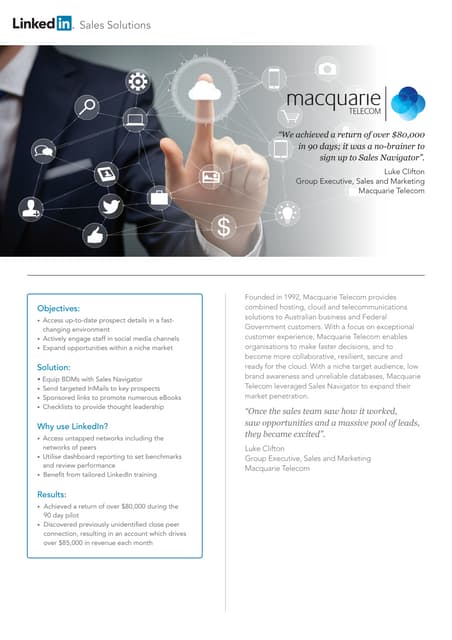LinkedIn & Macquarie Telecom Customer Success Story