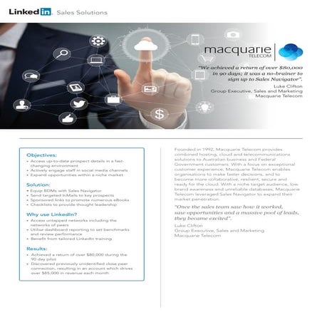 LinkedIn & Macquarie Telecom Customer Success Story