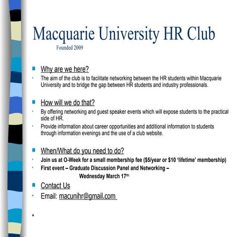 HR Club Event Flyer | PPT