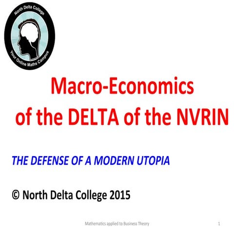 Macro-Economics of the Delta of the Nvrin