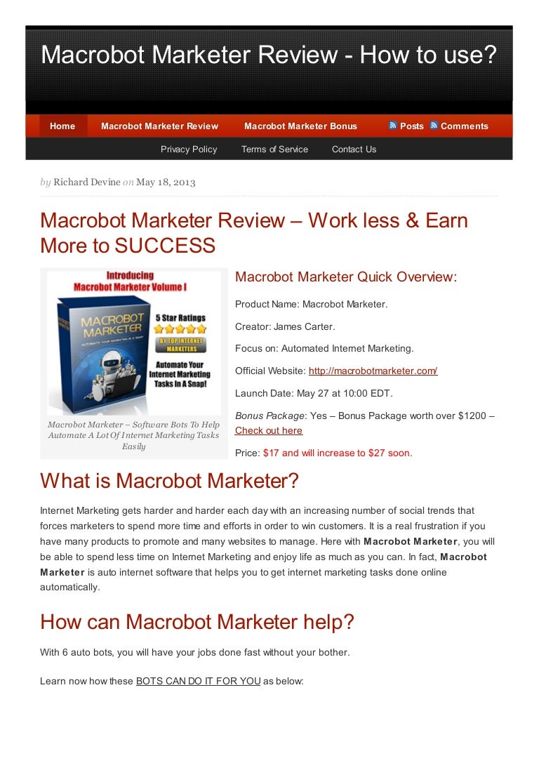 macrobot review