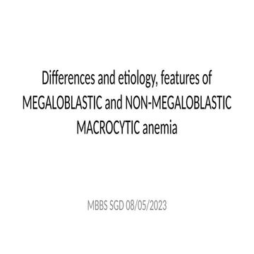 macrocytic anemia megaloblastic non megaloblastic.pptx