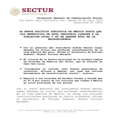 En sectur se busca que los beneficios del Turismo lleguen a la población local