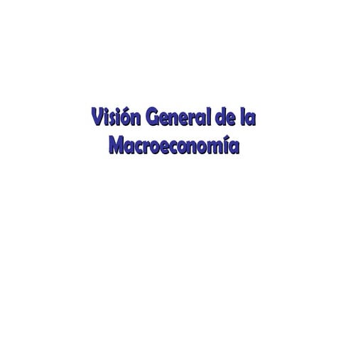 Visión general de la macroeconomía