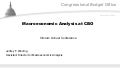 Macroeconomic Analysis at CBO