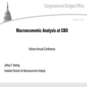 Macroeconomic Analysis at CBO