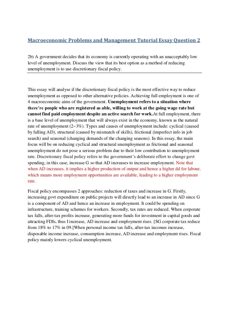 Macroeconomic essays picture