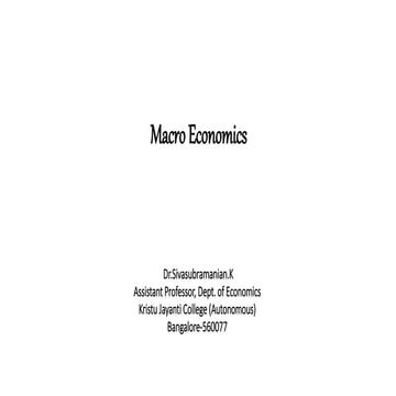 Macro economics