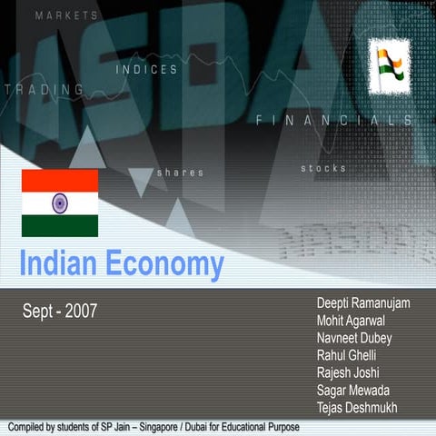 MacroEconomics Of India - Fiscal & Monetary Outlook 2007 - SPJCM