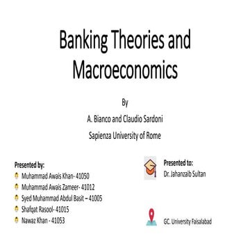 Banking Theories and Macroeconomics Slideshare