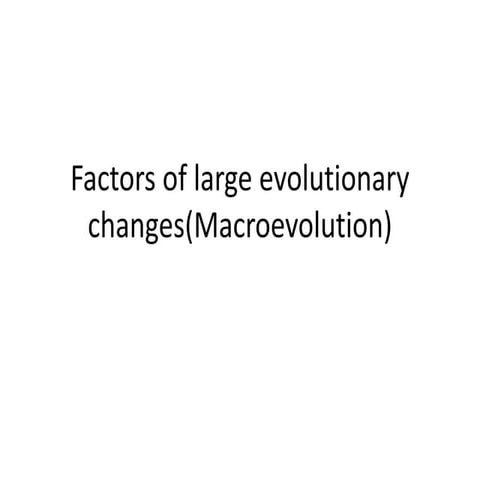 Macroevolution