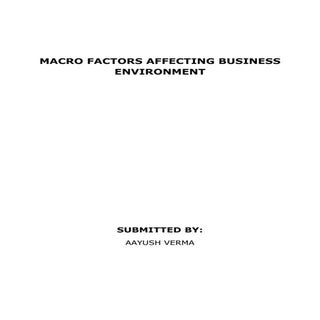 Macro factors affecting business en...