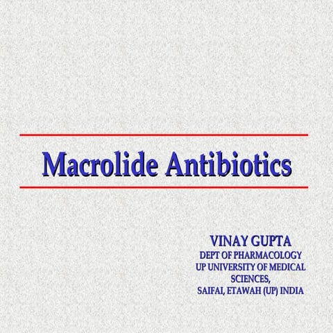 Macrolide antibiotics