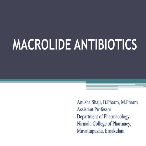 Macrolide Antibiotics