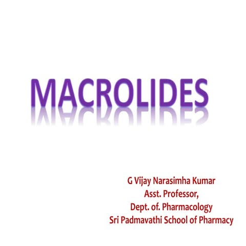 Macrolide antibiotics