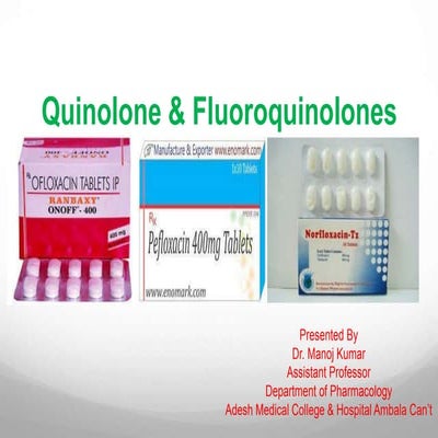  Quinolone & Fluoroquinolones