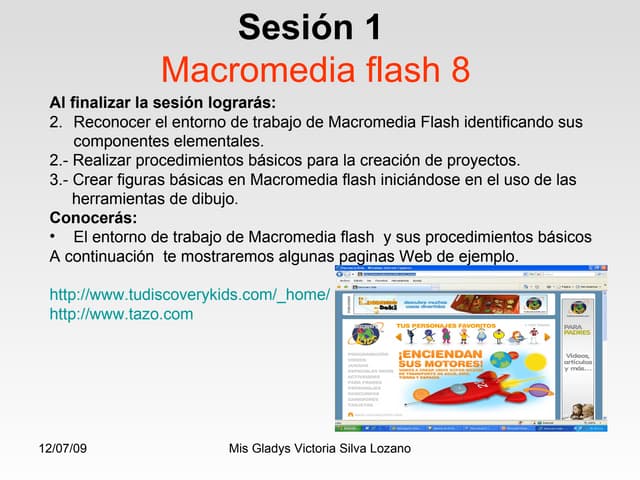 Tutorial macromedia flash 8 sesión 1 | PPT