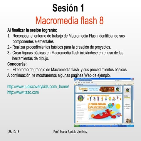 Tutorial macromedia flash 8 sesión 1 | PPT