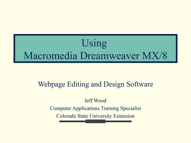 Macromedia Dreamweaver 8