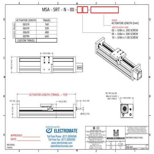 Macron dynamics msa_srt_specsheet