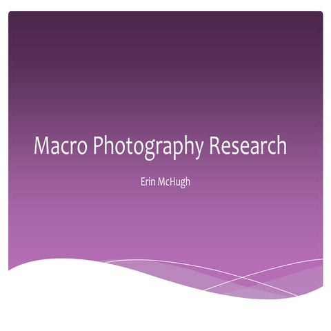 Macro photography research