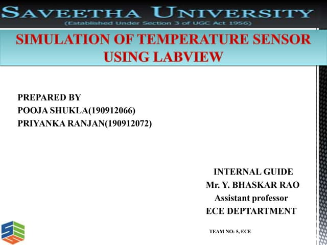 SIMULATION OF TEMPERATURE SENSOR USING LABVIEW