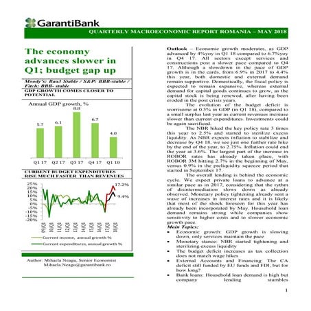 Raport Macroeconomic Garanti Bank