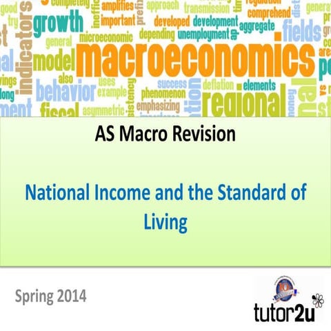 AS Macro Revision National Income and Standard of Living