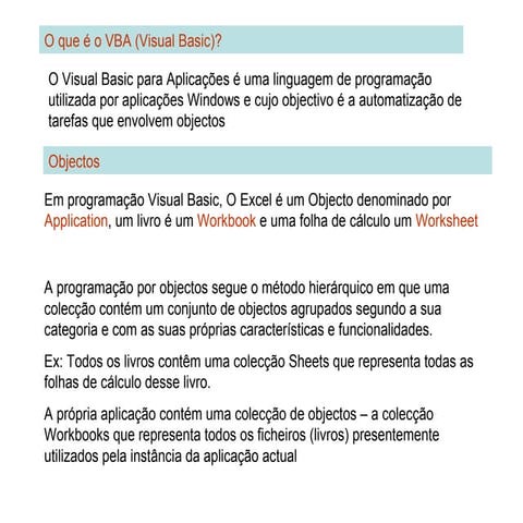 Excel Basic com VBA - Macros