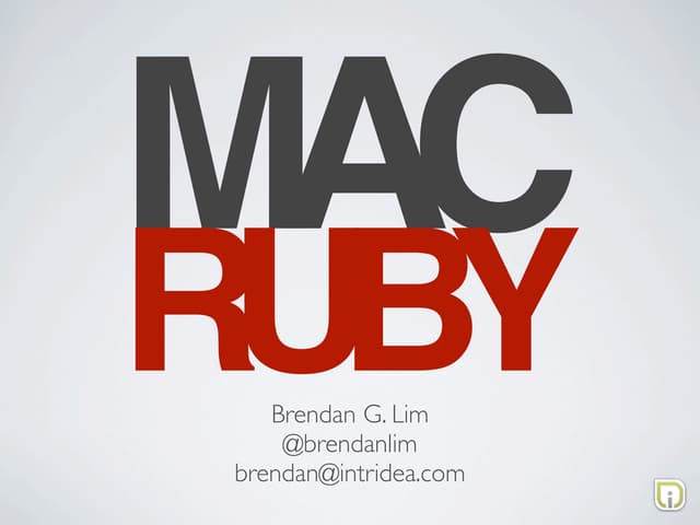 MacRuby to The Max