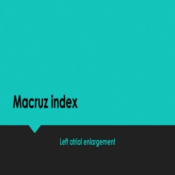 Macruz index