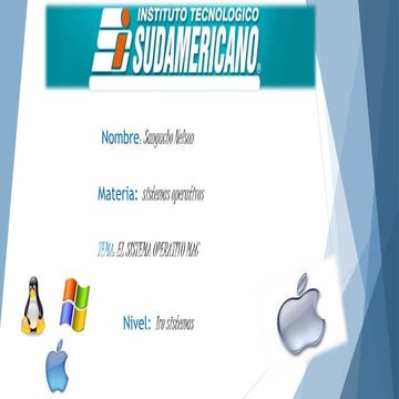sistema operativo Macs 