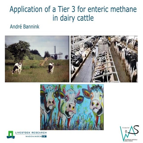 Application of a Tier 3 for enteric methane in dairy catlle_Bannink