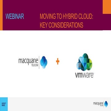 Macquarie Telecom & VMware: Understand Hybrid Hosting
