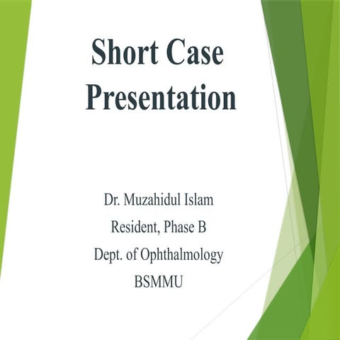 Case study , low vision | PPTX