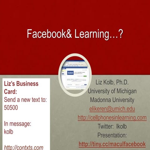 Facebook: What do we really know? | PPTX