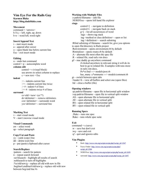 vi mac cheat sheet vi mac cheat sheet