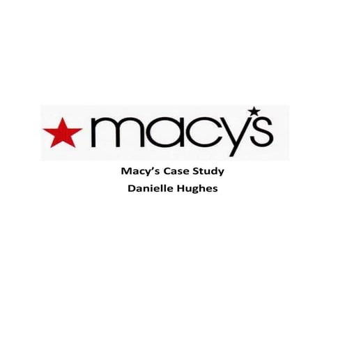Merchandise Strategies: Macy's Case Study | DOCX