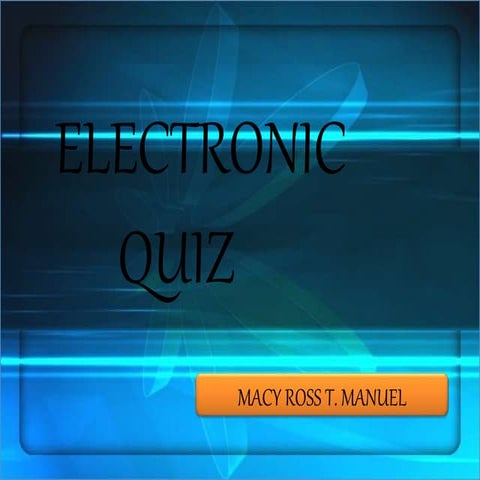 Electronic Quiz in Empowerment Technologies
